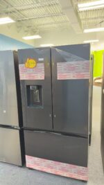 31 cu. ft. Mega Capacity 3-Door French Door Refrigerator with Four Types of Ice in Matte Black Steel - Image 2
