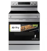 samsung 30 in. 5-Burner Element Smart Freestanding Electric Range in Stainless Steel with Wi-Fi and No Preheat AirFry