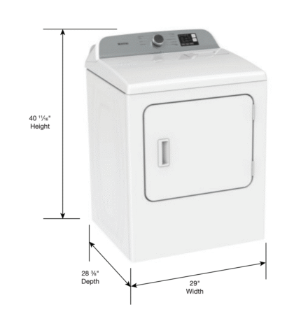 Maytag 7.0 cu. ft. ELECTRIC Dryer with Moisture Sensing in White