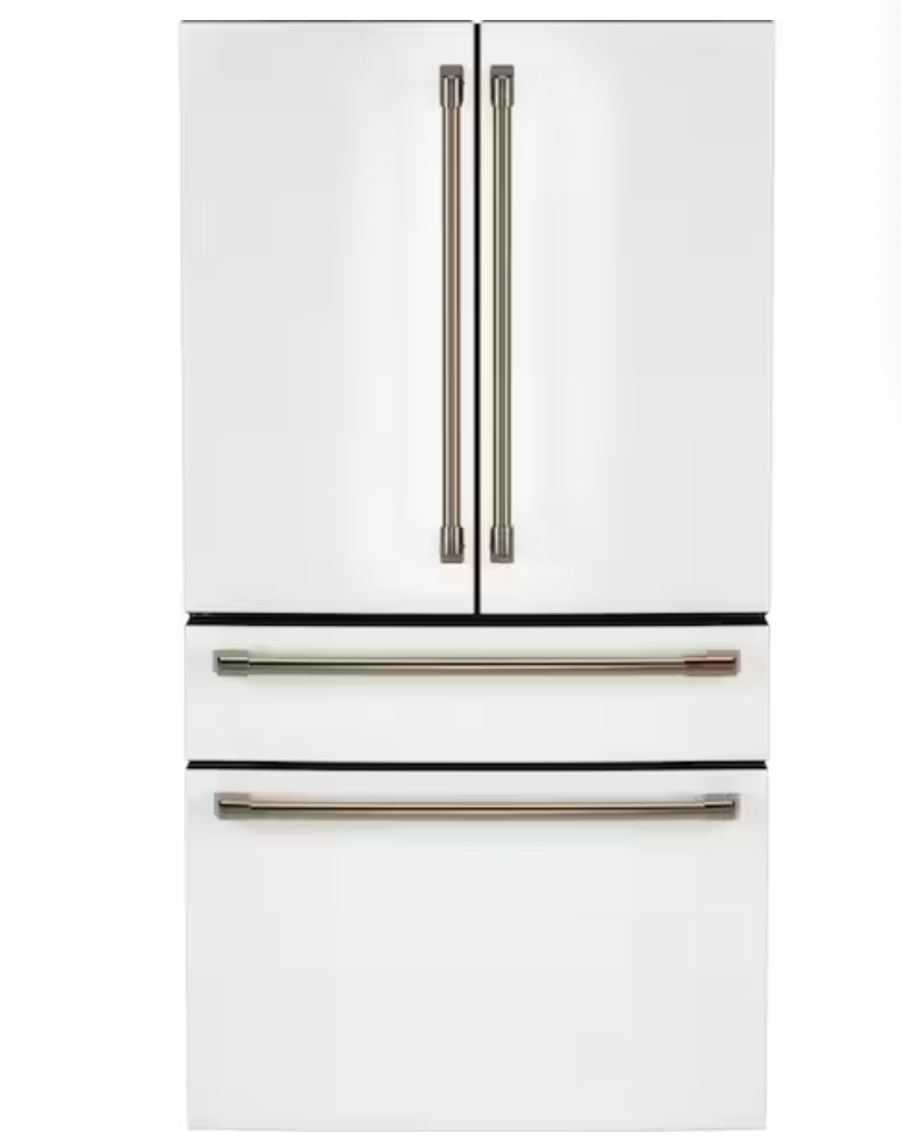图片_20260708132316_320_181 36 in. 23.2 cu. ft. Counter-Depth 4-Door French-Door Refrigerator in Matte White w/ Dual-Dispense AutoFill Pitcher - Image 1