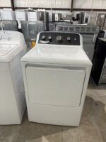 GE 7.2 cu. ft. vented Electric Dryer in White with Auto Dry and Extended Tumble - Image 2