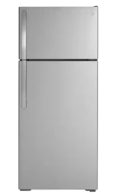 GE 17.5 cu. ft. Top Freezer Refrigerator in Stainless Steel, ENERGY STAR