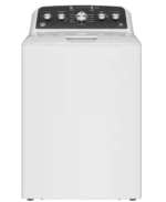 GE 4.5 cu. ft. Top Load Washer in White with Dual Action Agitator and Cold Plus, Sanitize with Oxi