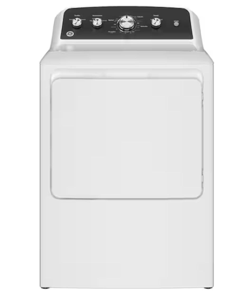 截屏2026-09-22 下午1.18.49 GE 7.2 cu. ft. vented Electric Dryer in White with Auto Dry and Extended Tumble - Image 1