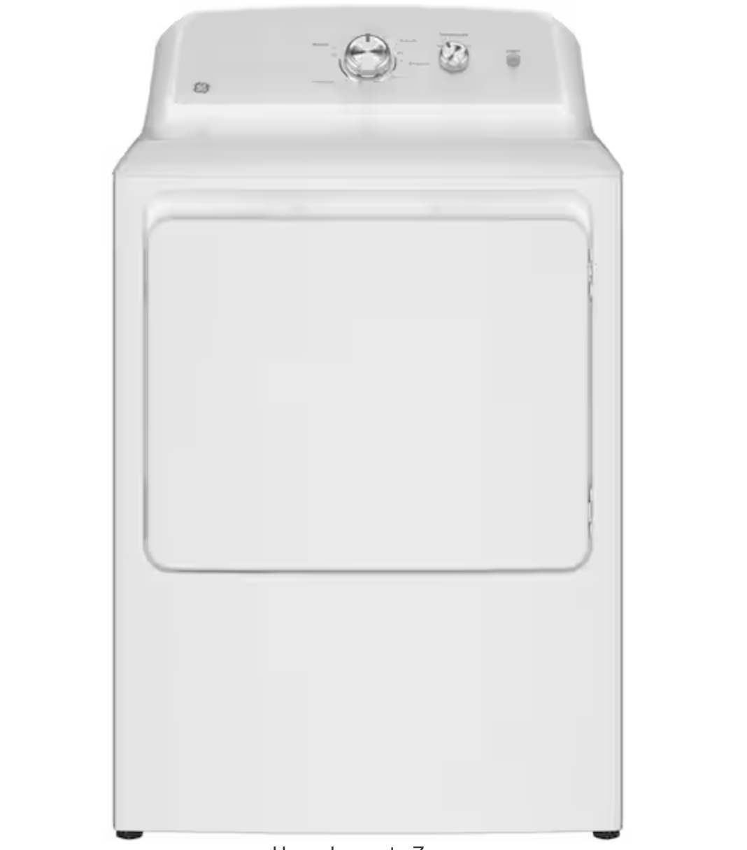 截屏2026-09-22 下午1.22.10 GE 7.2 cu. ft. vented Electric Dryer in White with Auto Dry and 120ft Venting - Image 1
