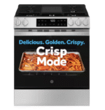 GE 30 in. 5-Burners Slide-In Gas Range in Stainless Steel with Crisp Mode