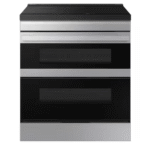 SAMSUNG Bespoke 30 in. 4-Burner Element Smart Slide-In Double Oven Induction Range in Stainless Steel with Flex Duo