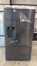 Samsung 36" 29 cu. ft. Standard Depth 3-Door Matte Black Steel French Door Refrigerator with Zero Clearance Fit and Sphere Ice - Image 4